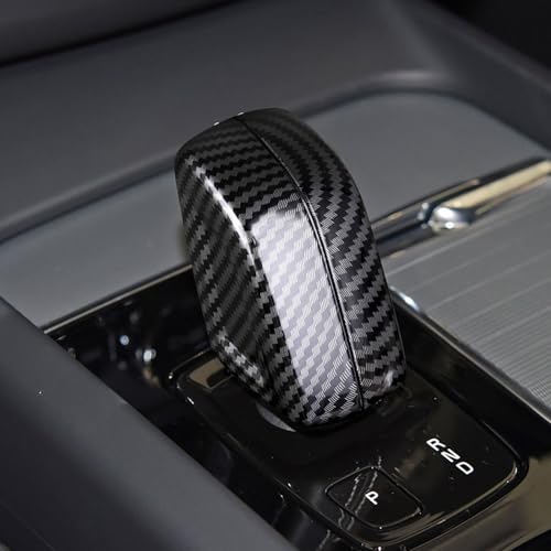 Image of for Volvo XC90 560 XC60 XC40 590 V60 V90 Interior Accessories car Gear Shift Knob Panel Cover ABS Carbon Fiber Pattern Sticker (Classic)