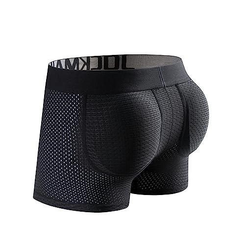 JOCKMAIL Mesh Mens Underwear Boxer Back Mens Padded Underwear Boxer with Hip Pad Men's Boxers3