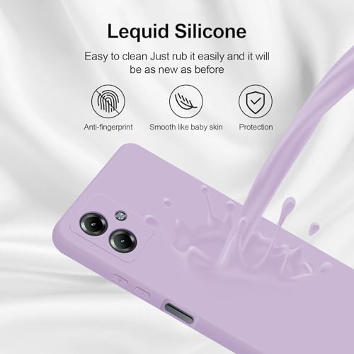 GiiYoon Case Compatible with Motorola Moto G14, Silky-Soft Touch Full-Body Protective Phone Silicone Case - Image 4
