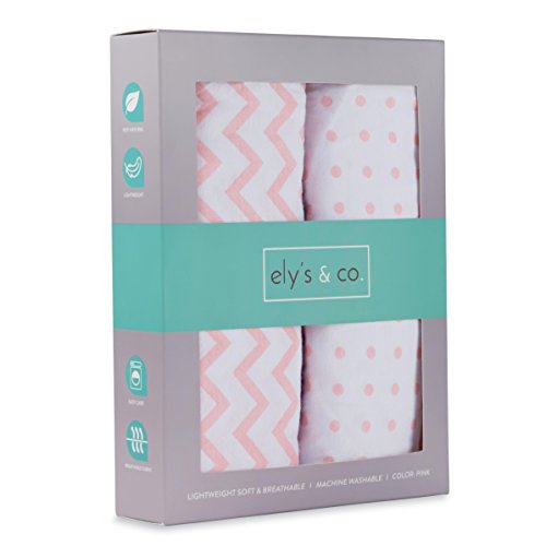 Ely's & Co Pack n Play, Portable Mini Crib Sheet Set 100% Jersey