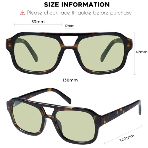 Image of mosanana Small Square Aviator Sunglasses for Women MS52362 | Retro Narrow Frame, UV400 Protection, Designed for Daily Outfits, Travel and Fashion Looks