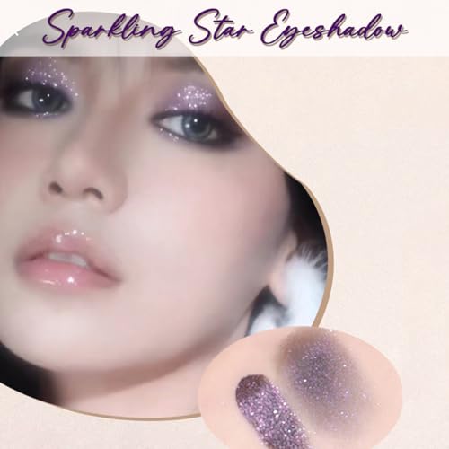 Eyeshadow Palette, Glitter Cream Eyeshadow Palette, Shimmering Creamy Purple Eyeshadow for Day & Night Eye Make-Up, Long-Lasting Waterproof Eye Shadow Pallets for Women Girls (2#Shimmer Gold) - Image 7