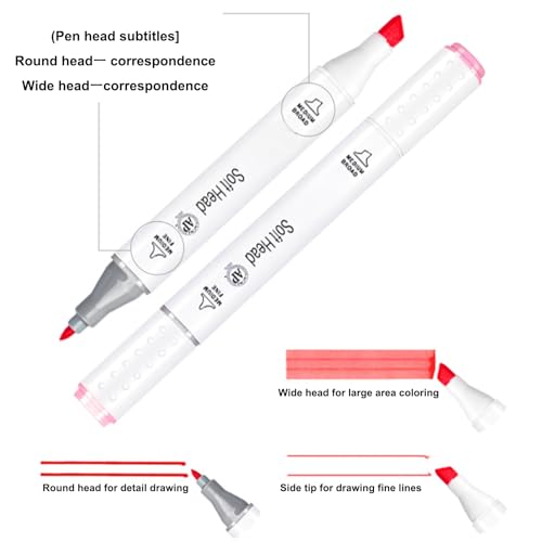 Marqueurs double face stylo à séchage rapide pour dessiner sans tache - 7