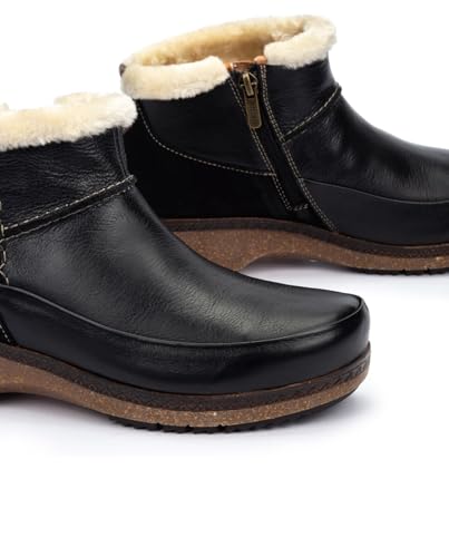 PIKOLINOS womens Pikolinos Flat Ankle Boots Leather Granada for Woman Color Black4