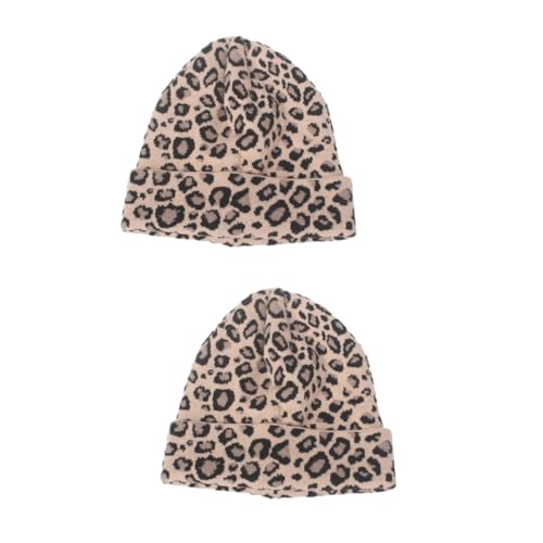 Bonnet tricoté femme chaud contre le froid de l'automne en lot de 2