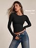 Camisetas de manga larga para mujer Trendy Queen, básicas de otoño, estilo Y2K 2026 6