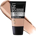 FACES CANADA All Day Hydra Matte Foundation - Mini 3in1 Foundation + Moisturizer + SPF 30 24 HR Aloe Hydration & Vitamin C 10HR Wear Medium to High Buildable Coverage Warm Natural (18 ml)