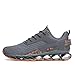 Mens Walking Running Shoes Casual Fashion Tennis Sneakers Blade Comfort Non Slip Work Athletic Sport Grey