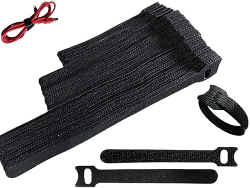 GripZz Klett Kabelbinder Set - 60 Stück Wiederverwendbar In 10/15/20cm Für Perfektes Kabelmanagement