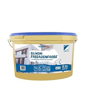 Farbklecks24 Silikon Fassadenfarbe 12,5L Weiß