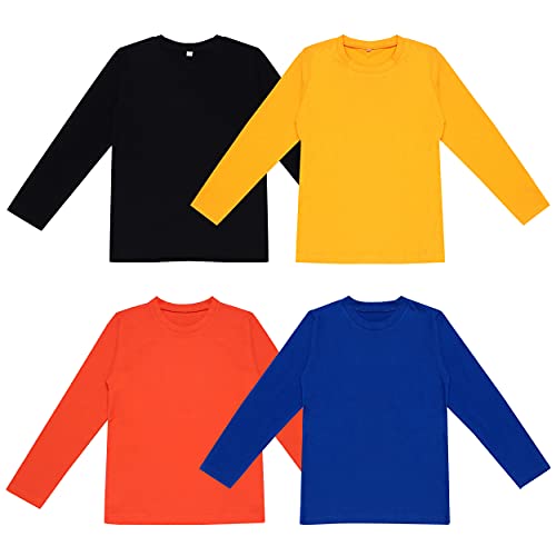 Image of DIAZ 100% Pure Cotton Girls /Boys Full Sleeve T-Shirt-Pack of 4
