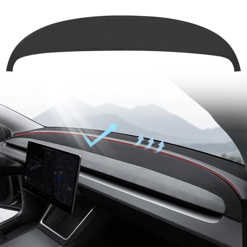 KUNIST Dashboard Cover for Tesla Model Y Juniper [Anti-Glare and Sun Protection] Suede Dashboard Pad Dash Mat Compatible with Tesla 2025-2026 New Model Y Accessories