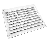 Paquete incluido, 1 pieza Rejilla de ventilación para ventilación de 150 x 200 mm con un paso de aire de 12700 mm², ideal para habitaciones de pequeñas y medianas dimensiones.