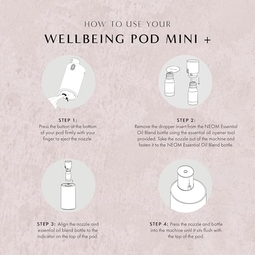 NEOM Wellbeing Pod Mini+ Essential Oil Diffuser, Black I Waterless and Wireless I Portable & Versatile - car, Office or Home I Up to 125 Hours of Natural Fragrance use per Charge by Neom - Image 5