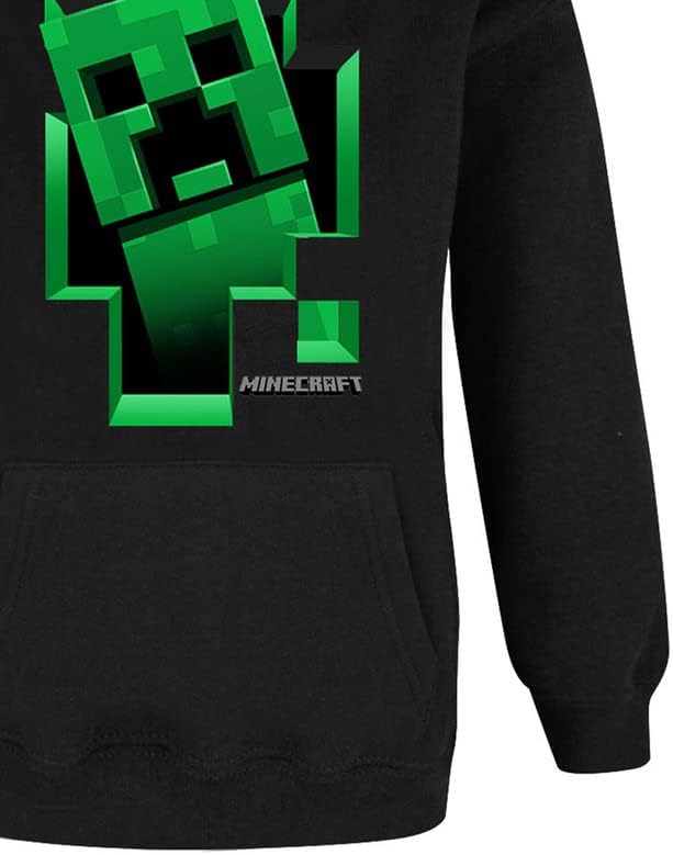Miniatura 5 de Minecraft Sudadera con capucha para niños y niños, color negro