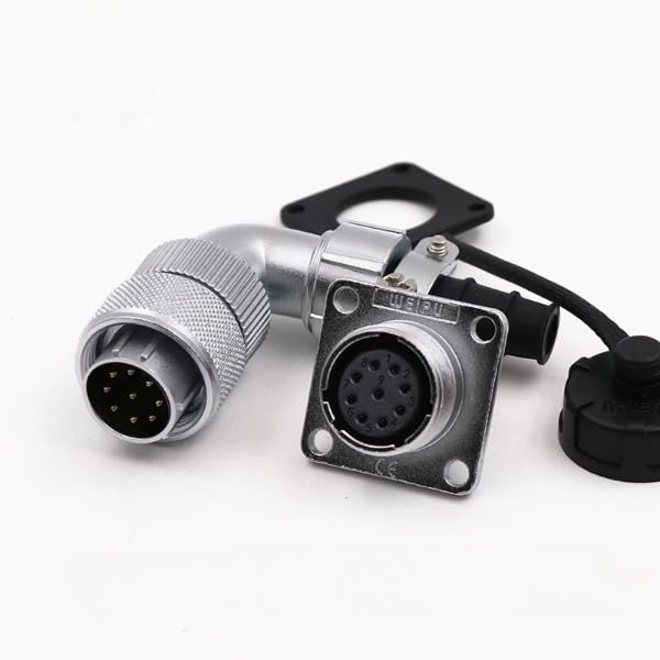 WF16 9pin Aviation Circular Connector Bending Right Angle TV/Z Male Plug and Female Socket Waterproof