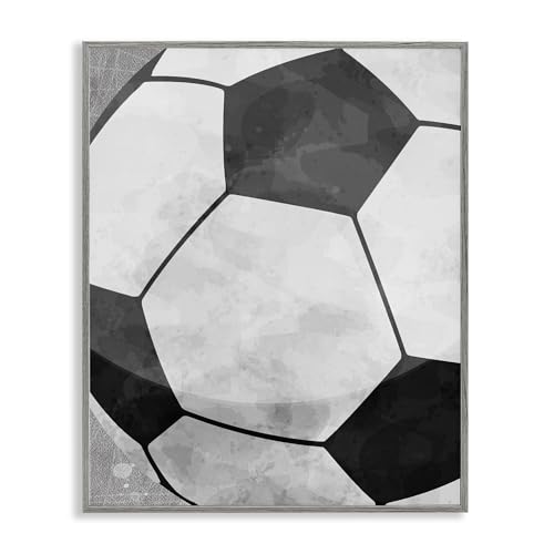 Ballon de football cadre gris Stupell Industries tableau 35,6x27,9 cm Simpson