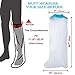 Asunby Cast Covers for Shower Leg Adult Waterproof full Leg Protector Shower Bandage Wound Showering for Broken Leg Knee Foot Ankle Wound Burns Care Supplies, After Surgery Gifts,Reusable