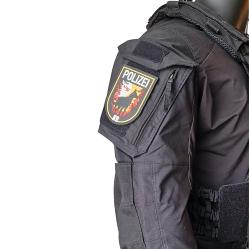 K9 DHF Sunset Rubber Patch mit Klett, Polizei, Schäferhund, taktisches Abzeichen, Dienstkleidung, Einsatzweste, Uniform, Dienstjacke, Patch, Hundestaffel