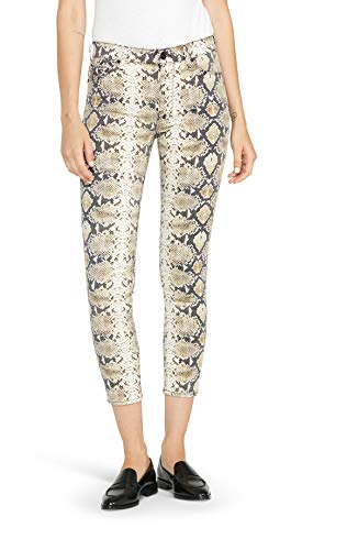 Hudson Women's Barbara High Rise Super Skinny Ankle Jean, Tan Python, 25