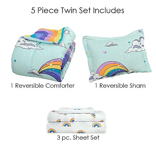 Kidz Mix Magical Unicorn Bed In A Bag, Twin #TOP1