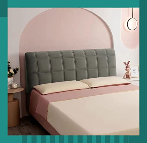 DECOTE Sänggavelöverdrag säng sänggavel överdrag, vadderat elastiskt foderskydd, allt inkluderande stretch tjockt tvättbart dammtätt bomullsöverdrag, för enkel dubbel/kung sänggavel 160 cm ac