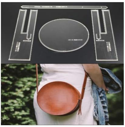 Female Shoulder Bag Acrylic Template - Transparent Leather Craft Sewing Pattern for Precision Cutting Shrandi