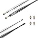 Elzo Stylus Pen Combo Universal Capacitive Touch Screen 2 Packs with 4 Replacement Fiber Fine Tips for Tablet iPad, iPhone, Samsung, Microsoft Surface Pro, HTC, Sony and More Android Phones