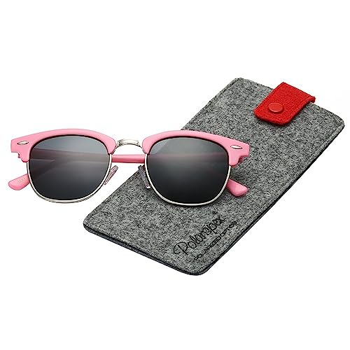 PolarSpex Unisex Retro Classic Stylish Malcom Half Frame Polarized Sunglasses2