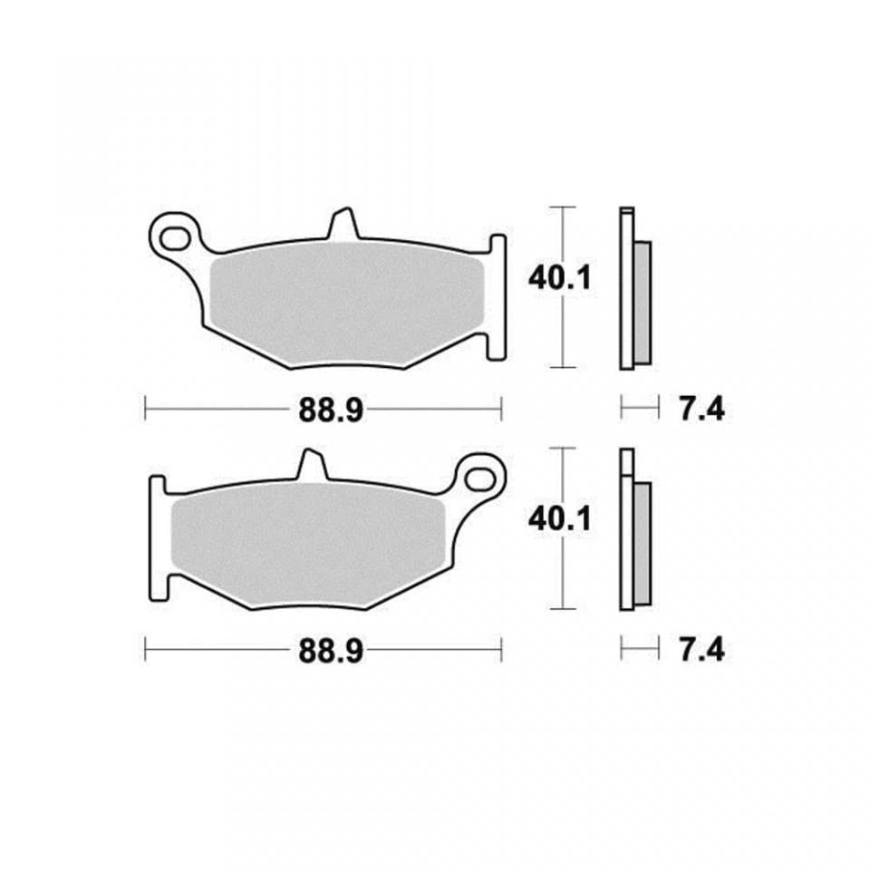Plaquette de frein Perftec AR pour Suzuki 1050 V-Strom 2020-2023 - 2