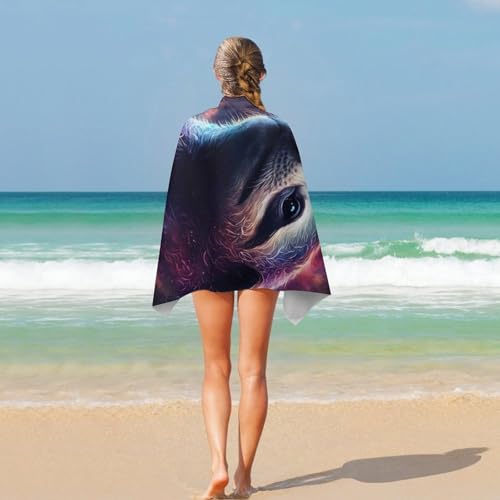 Serviette de plage microfibre compacte drap de bain douche et Pilates 130x80 - 5