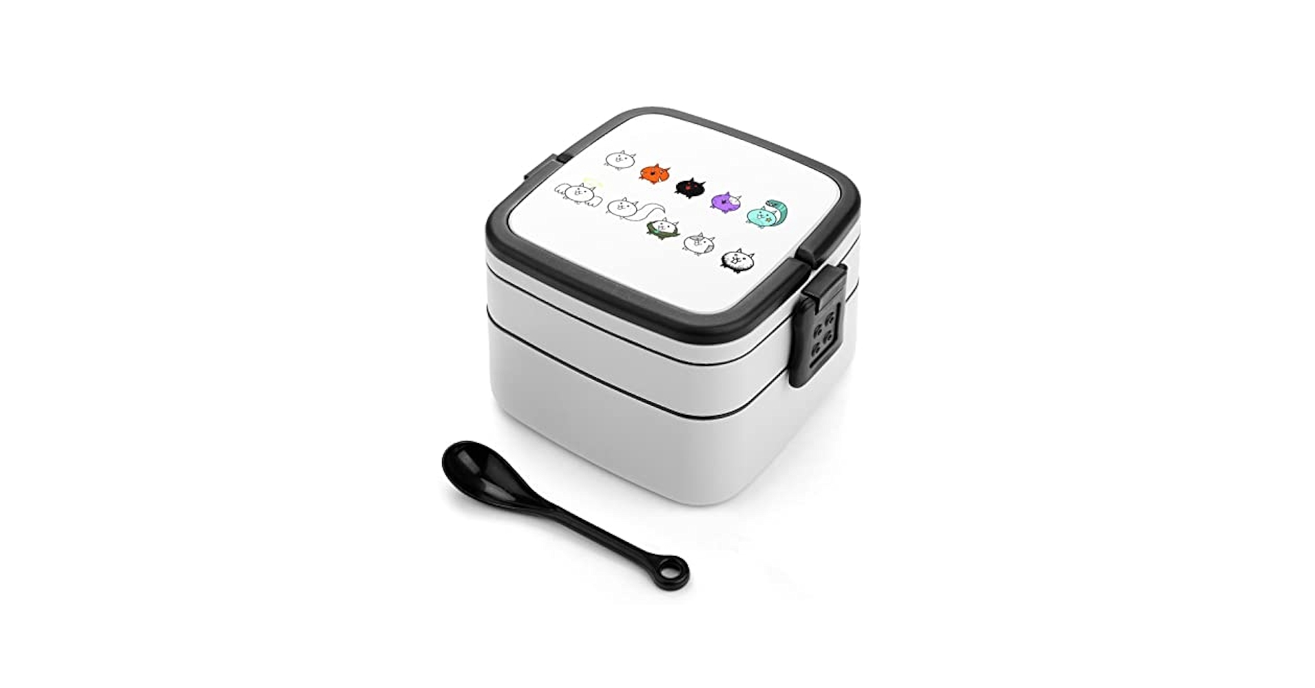 サンエックス - にゃんにゃんにゃんこ　ランチボックス　お弁当箱 Amazon | にゃんこ大戦争 弁当箱 ランチボックス 二段 抗菌 お