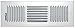 Speedi-Grille SG-414 CW3 4-Inch by 14-Inch White Ceiling/Sidewall Vent Register with 3 Way Deflection