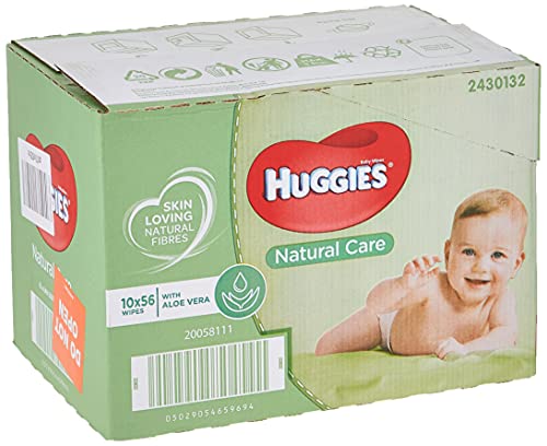 Huggies Baby Billendoekjes - Natural Care - 560 Stuks (10 x 56 Doekjes) - Voordeelverpakking - Afbeelding 3