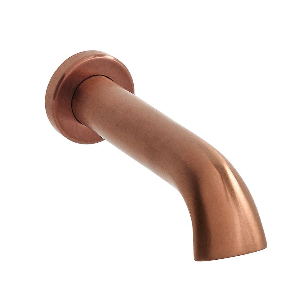 Milano Elizabeth Wall Mounted Bath Filler Spout - Brushed Copper