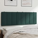 Photo Gallery refined cuscino testiera verde scuro 120 cm in velluto Photo Gallery refined cuscino testiera verde scuro 120 cm in velluto