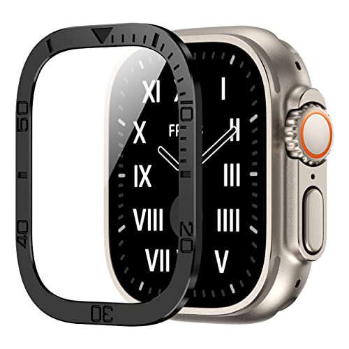 Apple watch ultra 2 �J�o�[ ������ �A�b�v���E�H�b�` �E���g�� 2 �J�o�[apple watch ultra �K���X�t�B���� 49 mm�A���~�g �ی�J�o�[ �����K���X �ώw�� �����ߗ� �\��t���₷�� �C�A�h�� �t���S�ʕی� (�u���b