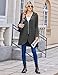 Zeagoo Sweatshirt Jacket Women Women's Casual Pockets Zip up Hoodies Tunic Sweatshirt Long Hoodie Jacket Dark Grey