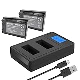 NP-FZ100 Battery with 2 Slot Charger, 2-Pack Replacement Battery for Sony A7iii, A7iv, A7C, FX3, FX30, A9, A6600, A6700, ZV-E1, ZV-E10ii, Alpha 9, A9S, A7R III, A7R IV, A7RV, 2280mAh