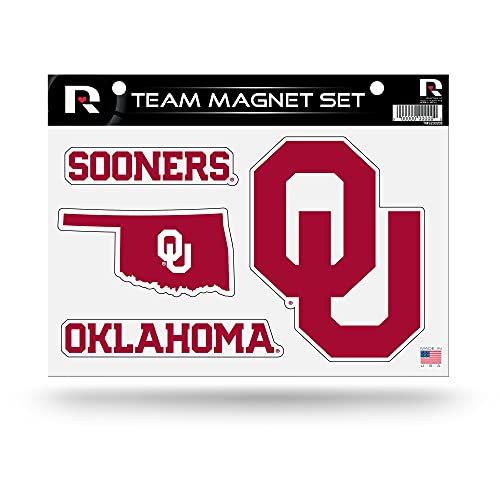 Rico Industries NCAA Oklahoma Sooners Die Cut Team Magnet Set Sheet