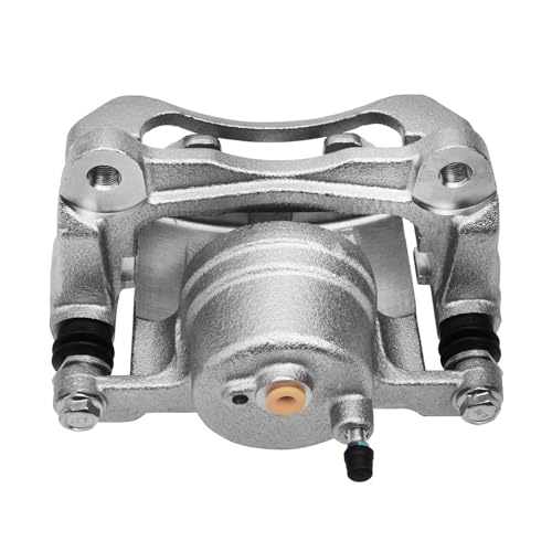 Image of Detroit Axle - Front Left Brake Caliper for 2003-2008 Pontiac Vibe | Toyota Corolla Matrix Disc Brake Caliper w /Bracket 2004 2005 2006 2007 Replacement Driver Side Assembly