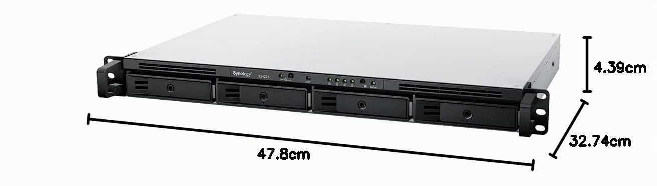 Almacenamiento en Red Synology RS422+ Negro AM4 Socket: AMD Ryzen™ AMD Ryzen R1600