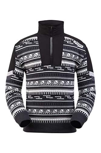 Spyder Active Sports Mens Legacy GTX Infinium Lined Half Zip, Black, Medium