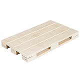 maderas garcia hermanos Hecho de madera Garcia de Pou 40 Unidad Mini Paleta en Caja, 20 x 12 x 2 cm, Madera, Natural, 30 x 30 x 30 cm