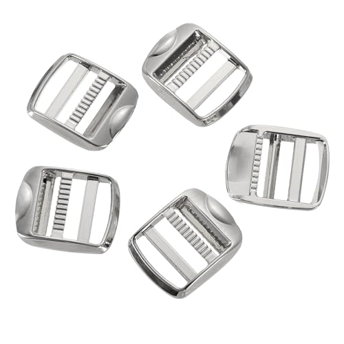 Boucles coulissantes alliage zinc uxcell sangle sac à dos passant réglage sangle métallique x5