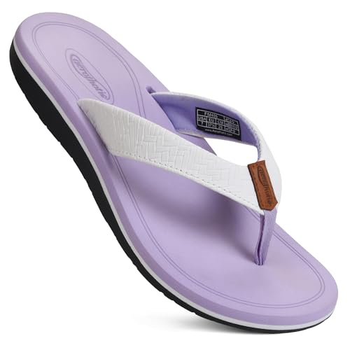 Image of AEROTHOTIC Beach Sandals for Woman Non Slip Flip Flops Quick Dry Slippers