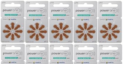 Power One Size 312 Hearing Aid Batteries (80 Batteries) image 4