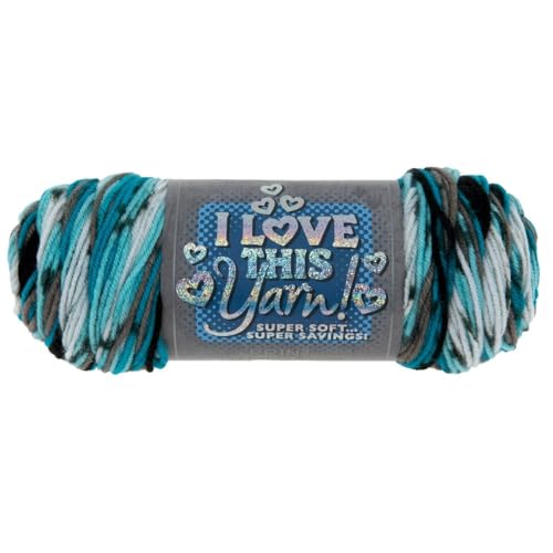 Image of Hobby Lobby Print I Love This Yarn, 806 Agean Stripe, Set of 2 | 4 Medium Weight, 252 Yards Per Skein