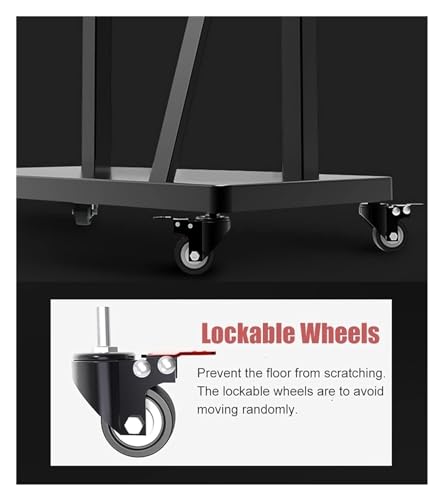 Soporte Móvil Universal para TV 40-75" Negro Resistente miniatura 6