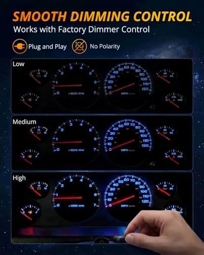 Kit de 6 Bombillas LED Azul para Tablero Jeep Grand Cherokee miniatura 6